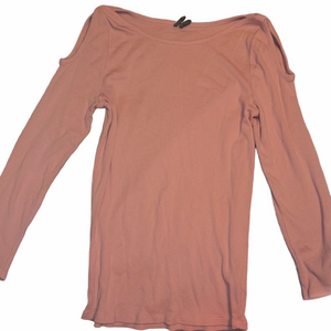Anthropologie Blush Long Sleeve Cold Shoulder Top | EUC | Sz M